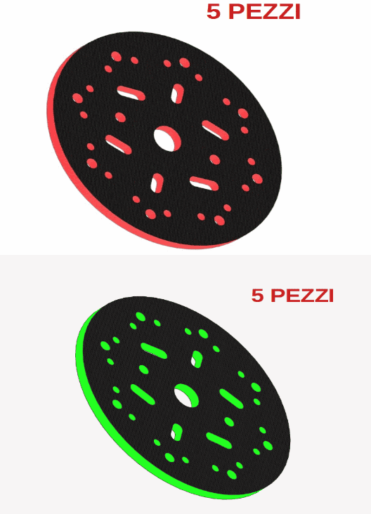 Interface Pad - Multiholes Soft PK30MFS X 5, Hard PK75MFH x5